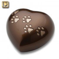LovePaws Heart Urn Bronze - Large