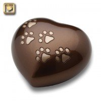 LovePaws Heart Urn Bronze - Medium