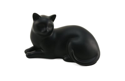 Cozy Cat Urn Black